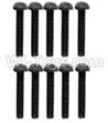 Wltoys 10428-B A929-75 Pan head inner hexagon Screws-M3X10-Black zinc plated(10PCS)